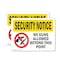 Signmission No Guns Allowed Beyond This Point OSHA Security Notice Sign, Plastic, 10in W x 7in L, 2PK OS-2PACK-SN-P-710-L-11611 - alternate 1
